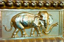 Temple elephant inside